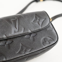 Louis Vuitton Ivy Wallet On Chain Empreinte Black