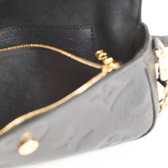 Louis Vuitton Ivy Wallet On Chain Empreinte Black