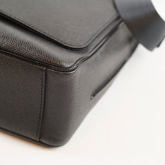 Louis Vuitton Roman MM Messenger Taiga Leather Dark Grey