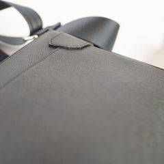 Louis Vuitton Roman MM Messenger Taiga Leather Dark Grey