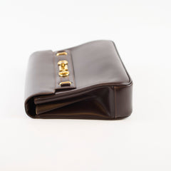 Gucci Vintage Horsebit Leather Bag Brown