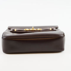 Gucci Vintage Horsebit Leather Bag Brown