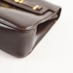 Gucci Vintage Horsebit Leather Bag Brown