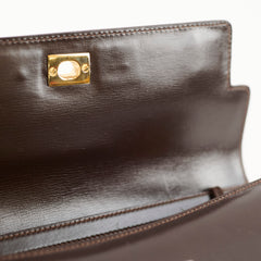 Gucci Vintage Horsebit Leather Bag Brown