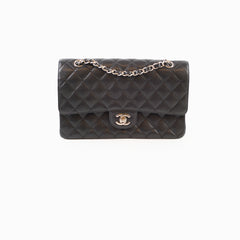 Chanel Medium Classic Double Flap Bag Caviar Black SHW