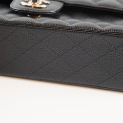 Chanel Medium Classic Double Flap Bag Caviar Black SHW