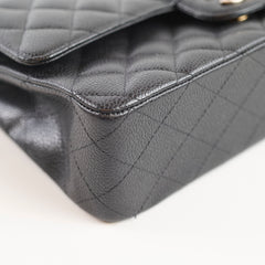 Chanel Medium Classic Double Flap Bag Caviar Black SHW