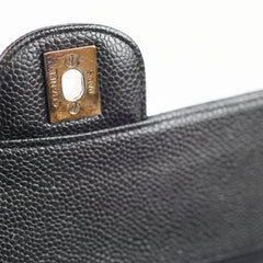 Chanel Medium Classic Double Flap Bag Caviar Black SHW