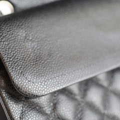 Chanel Medium Classic Double Flap Bag Caviar Black SHW