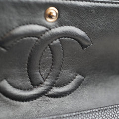 Chanel Medium Classic Double Flap Bag Caviar Black SHW