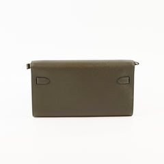 Hermes Kelly To Go Epsom Dark Green - Stamp Z