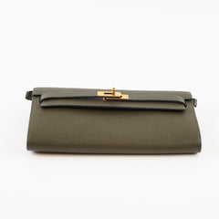 Hermes Kelly To Go Epsom Dark Green - Stamp Z