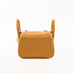 Hermes Mini Lindy Sesame Swift/ Blue Brume Verso Z Stamp