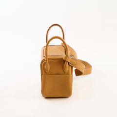 Hermes Mini Lindy Sesame Swift/ Blue Brume Verso Z Stamp