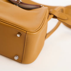 Hermes Mini Lindy Sesame Swift/ Blue Brume Verso Z Stamp