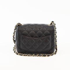 Chanel Mini Square Classic Flap Caviar Black