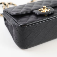 Chanel Mini Square Classic Flap Caviar Black