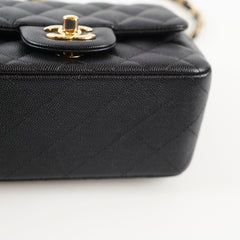 Chanel Mini Square Classic Flap Caviar Black