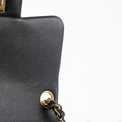 Chanel Mini Square Classic Flap Caviar Black