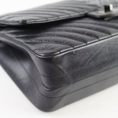 Chanel So Black Reissue 2.55 Flap Chevron Lambskin