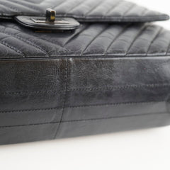 Chanel So Black Reissue 2.55 Flap Chevron Lambskin