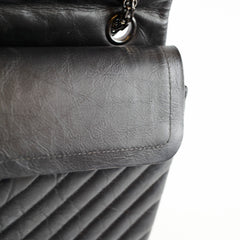 Chanel So Black Reissue 2.55 Flap Chevron Lambskin
