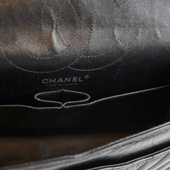 Chanel So Black Reissue 2.55 Flap Chevron Lambskin