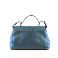 Bottega Veneta Medium Piazza Bag Petrol Green/Black/Blue