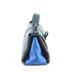 Bottega Veneta Medium Piazza Bag Petrol Green/Black/Blue