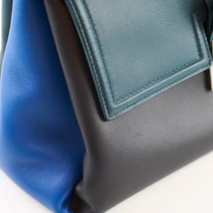 Bottega Veneta Medium Piazza Bag Petrol Green/Black/Blue