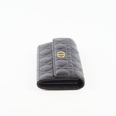 Christian Dior Caro Orchid Long Wallet Black