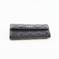 Christian Dior Caro Orchid Long Wallet Black