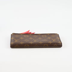 Louis Vuitton Long Wallet Monogram/Red