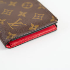 Louis Vuitton Long Wallet Monogram/Red