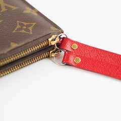 Louis Vuitton Long Wallet Monogram/Red