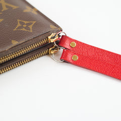 Louis Vuitton Long Wallet Monogram/Red