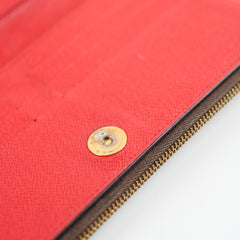 Louis Vuitton Long Wallet Monogram/Red
