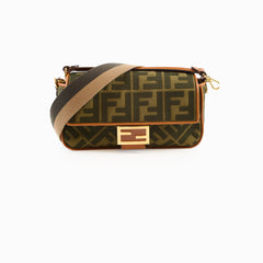Fendi Medium Baguette Khaki Zucca