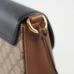 Gucci Padlock Medium GG Supreme Shoulder Bag Brown/Black