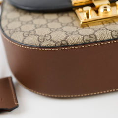 Gucci Padlock Medium GG Supreme Shoulder Bag Brown/Black