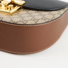 Gucci Padlock Medium GG Supreme Shoulder Bag Brown/Black