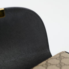 Gucci Padlock Medium GG Supreme Shoulder Bag Brown/Black