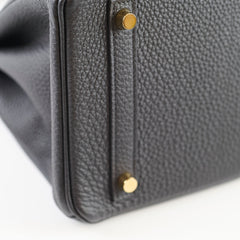 Hermes Birkin 30 Togo Noir Y Stamp