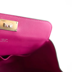 Hermes Toolbox 20 Swift Rose Pourpre - C Stamp