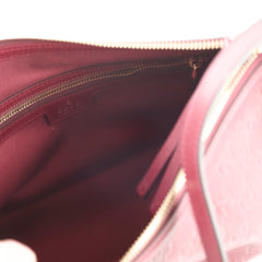 Gucci Medium GG Emblem Shoulder Bag Burgundy