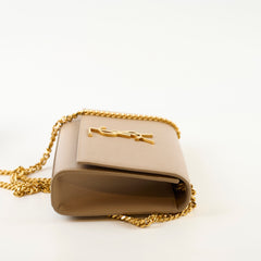 Saint Laurent Small Kate Bag Beige