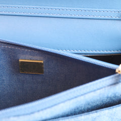 Chanel Denim WOC Wallet On Chain  Pearl Crush Microchip