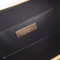 Chanel Coco Clip Camera Bag Quilted Lambskin Black Microchip