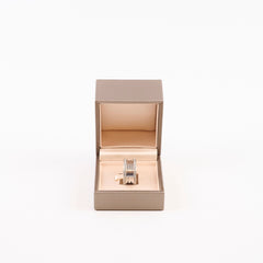 Bvlgari B Zero 1 4 Bands Ring 18K White Gold Pavé Diamond Size 57