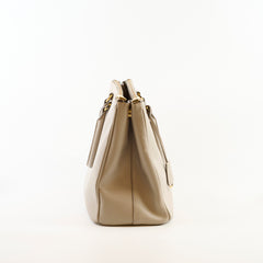 Prada Saffiano Galleria Large Tote Light Grey